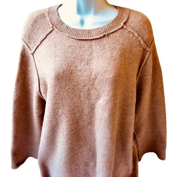 ZARA KNIT Sweater Tunic OVERSIZED  Exposed Seams - Picture 11 of 12